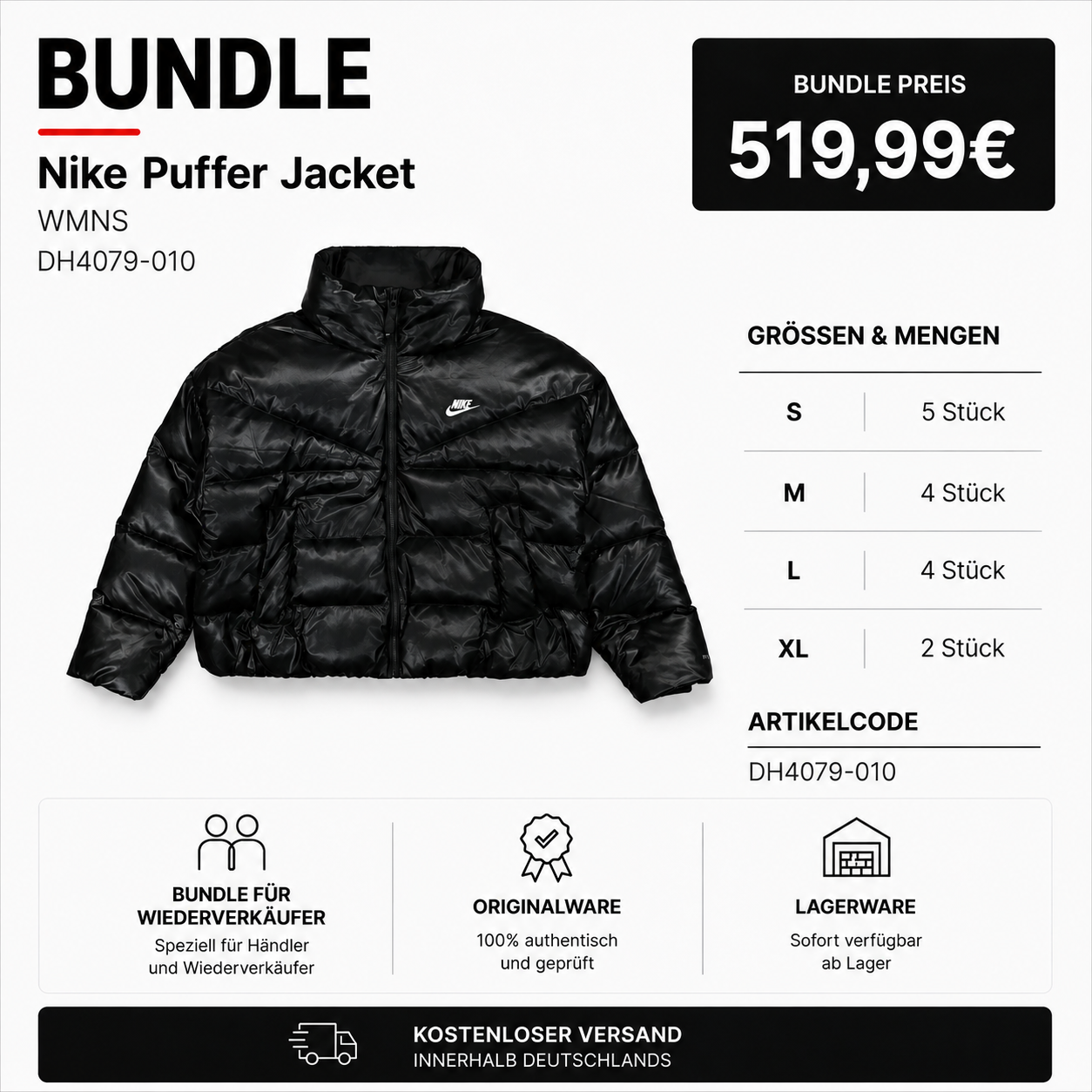 15x Nike WMNS Therma-FIT City Jacket DH4079-010
