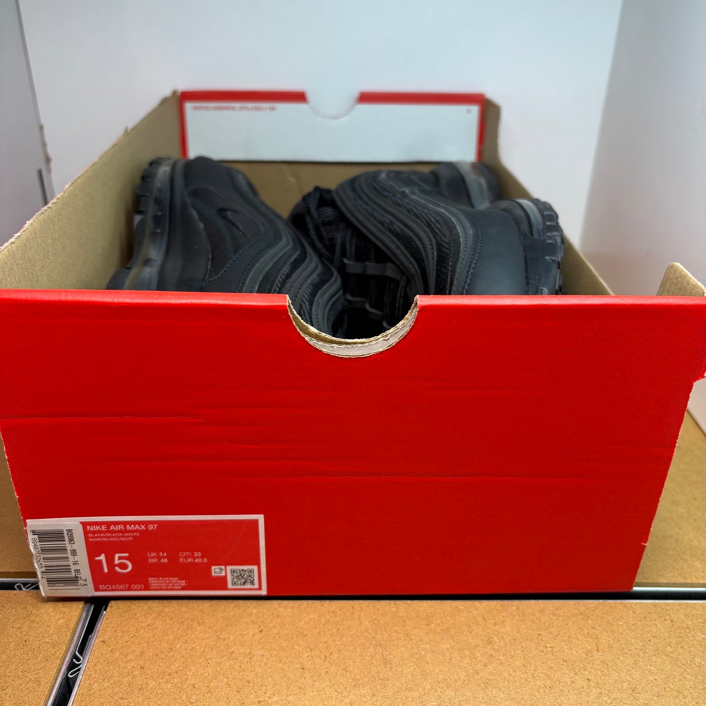 NIKE Air Max 97 Herren Sneaker BQ4567-001 - mit Box OHNE Deckel