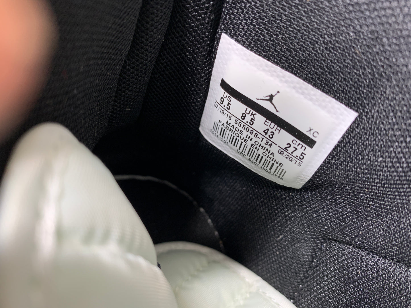 Jordan Herren Sneaker 555088-134, Logo Label Detail