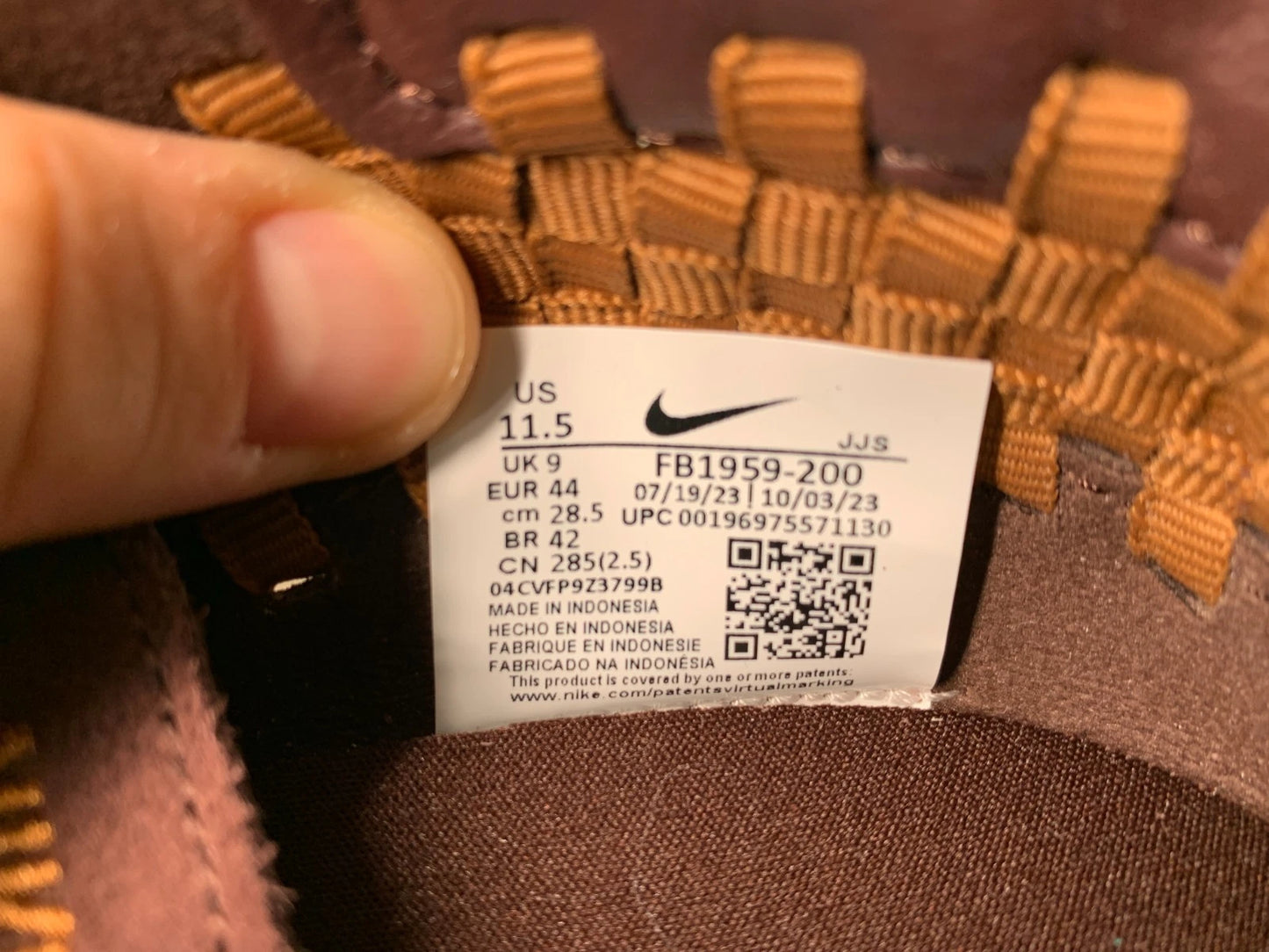 NIKE Air Footscape Woven Sneaker FB1959-200 - mit Box OHNE Deckel