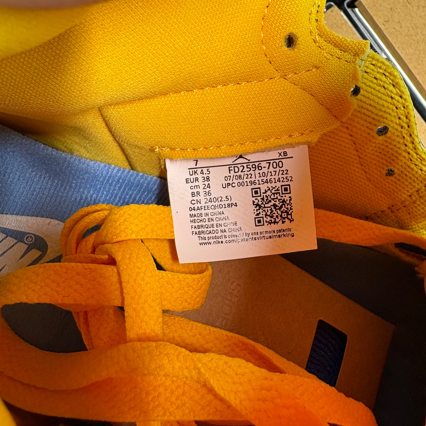 Jordan 1 Retro hoch OG Reverse Laney Damen Sneaker FD2596-700 - mit Box OHNE Deckel
