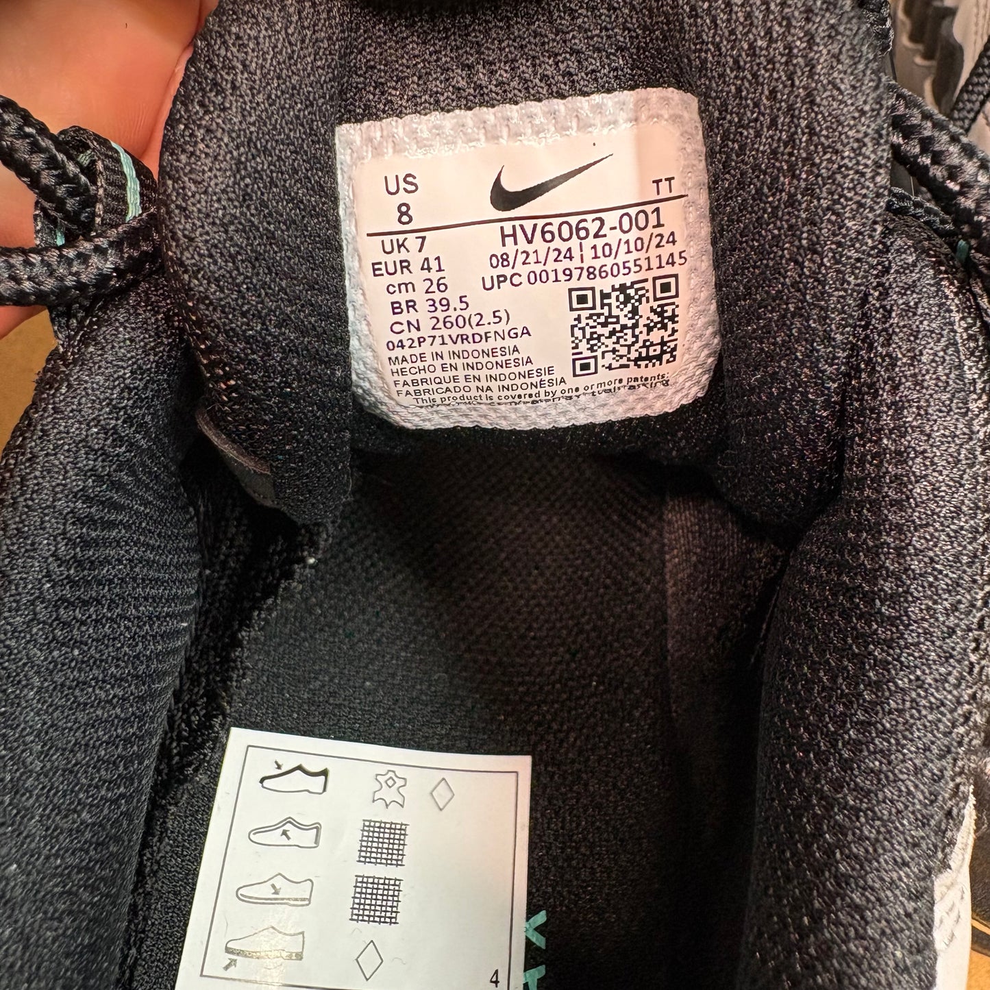 NIKE Air Max 95 Schwarz Aurora Grün Herren Sneaker HV6062-001 - mit Box OHNE Deckel