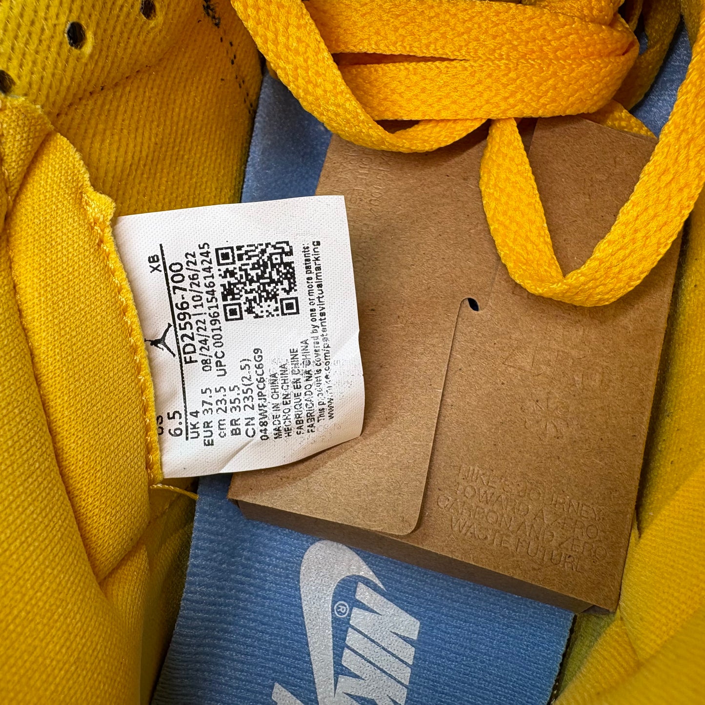 Jordan 1 Retro hoch OG Reverse Laney Damen Sneaker FD2596-700 - mit Box OHNE Deckel