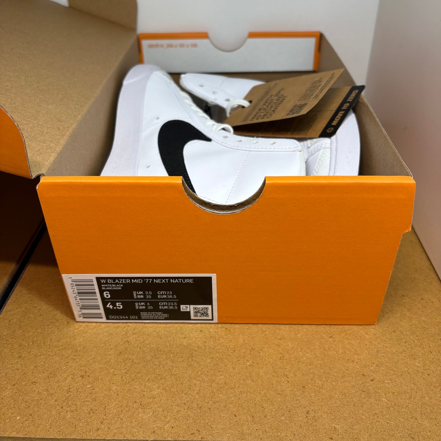 NIKE Blazer Mid 77 Next Nature Sneaker DO1344-101 - mit Box OHNE Deckel