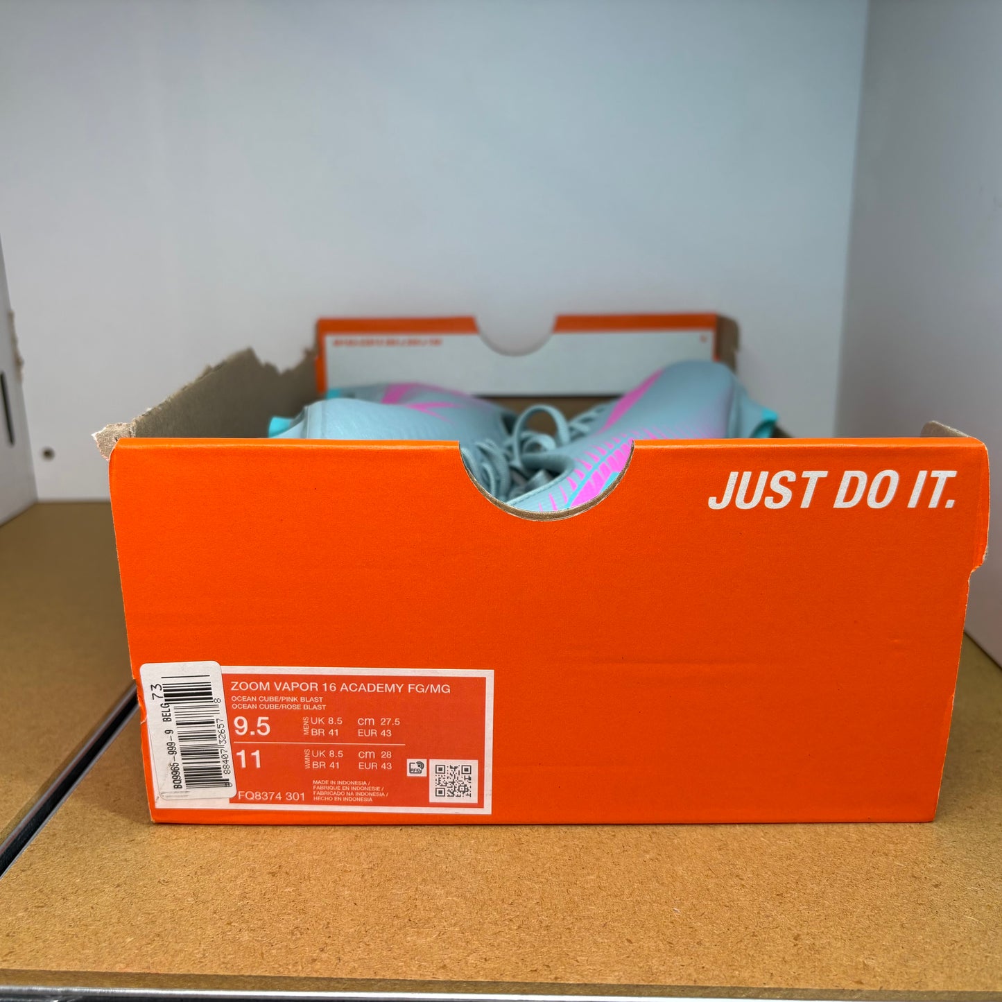 NIKE Zoom Vapor 16 Academy Mercurial MG Herren Fussball-Schuh FQ8374-301 - mit Box OHNE Deckel
