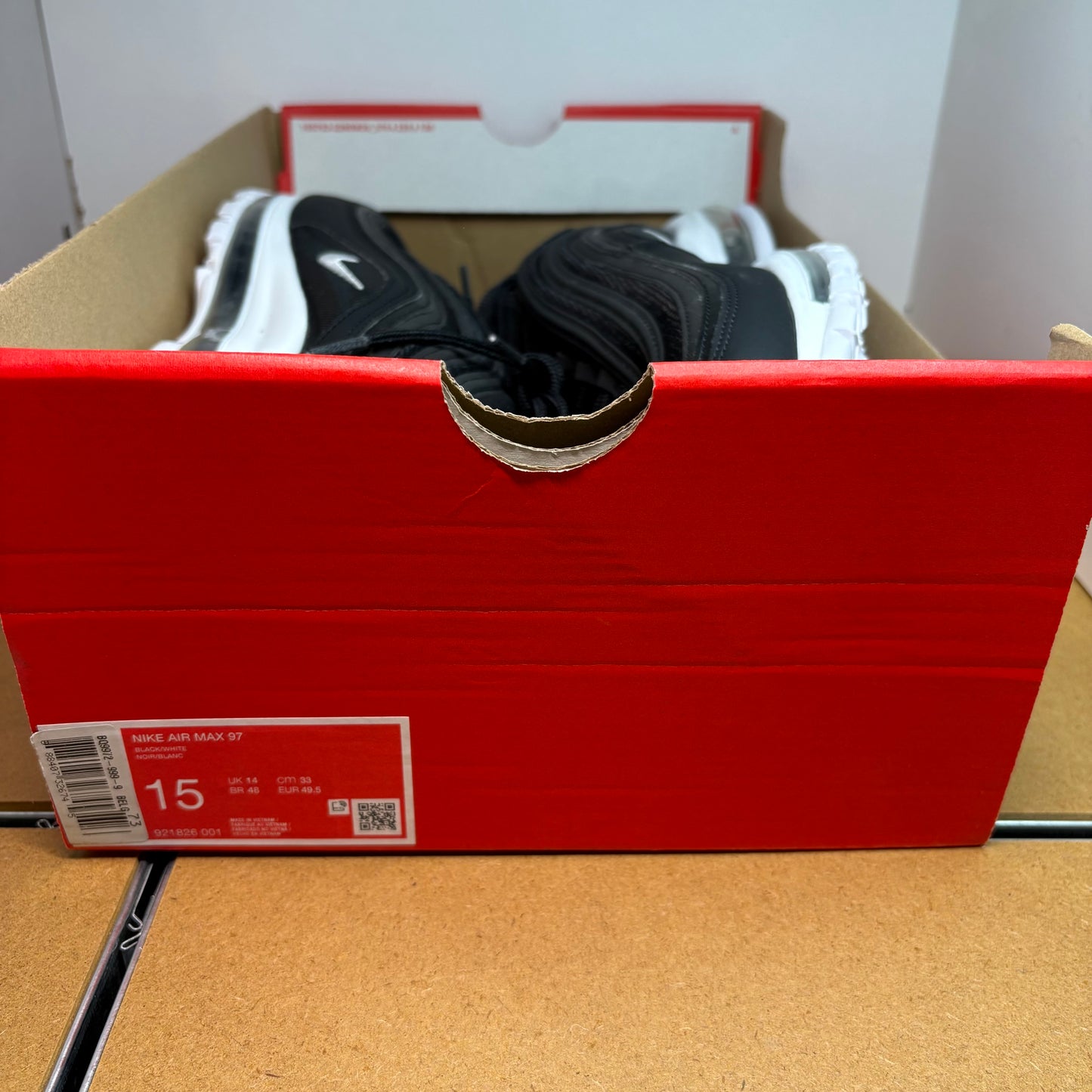 NIKE Air Max 97 Herren Sneaker 921826-001 - mit Box OHNE Deckel