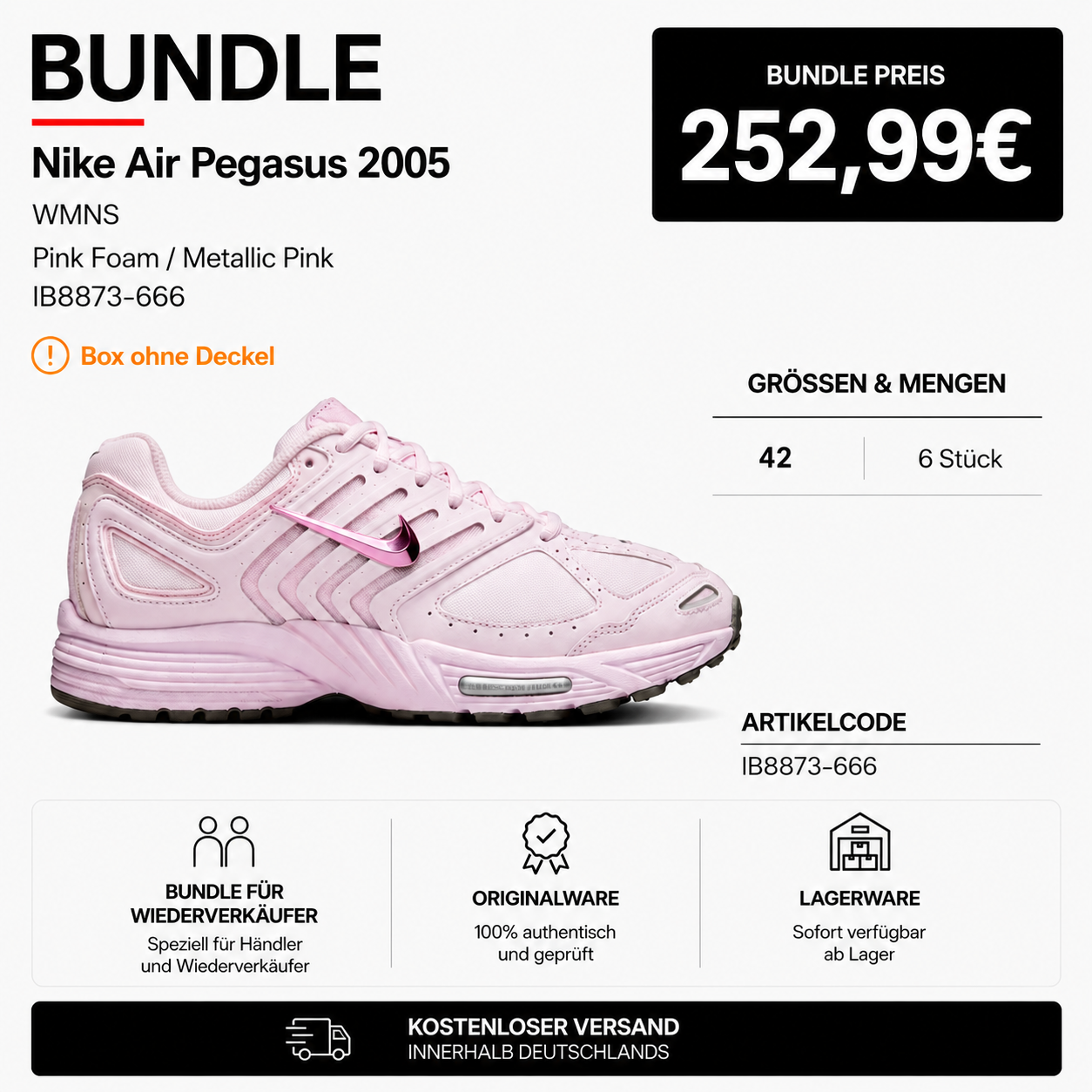 6x Nike Air Pegasus 2K5 IB8873-666