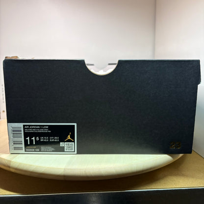 Jordan 1 Low Sail College Grey Rattan Sneaker 553558-169 - mit Box OHNE Deckel