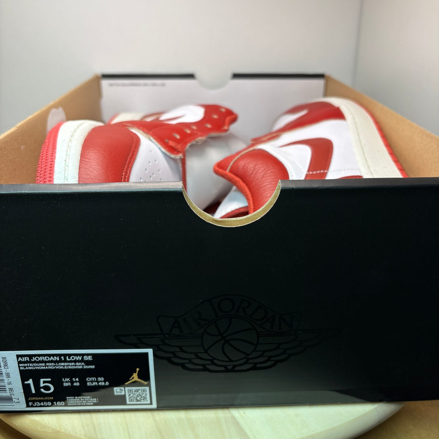 Jordan 1 Low SE Dune Air Sneaker FJ3459-160 - mit Box OHNE Deckel