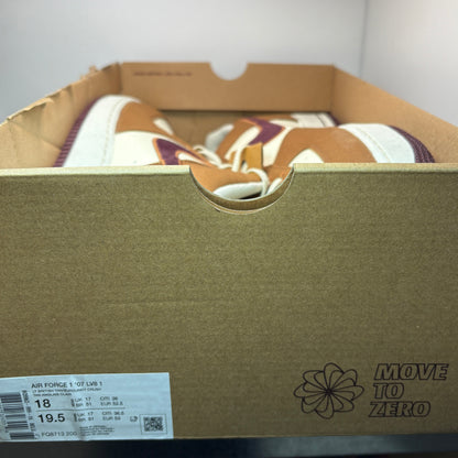 NIKE Air Force 1 07 British Tan LV8 Sneaker FQ8713-200 - mit Box OHNE Deckel