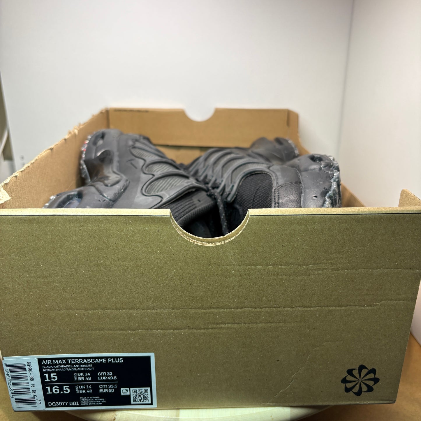 NIKE Air Max Terrascape Plus Anthracite Sneaker DQ3977-001 - mit Box OHNE Deckel