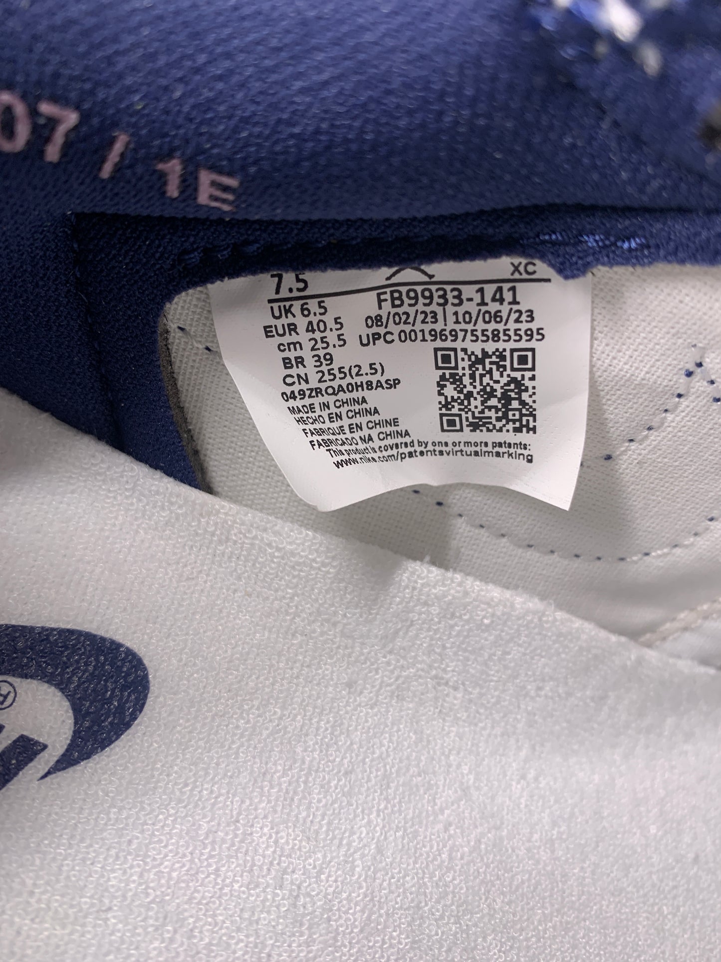 Jordan Herren Sneaker FB9933-141, Logo Label Detail