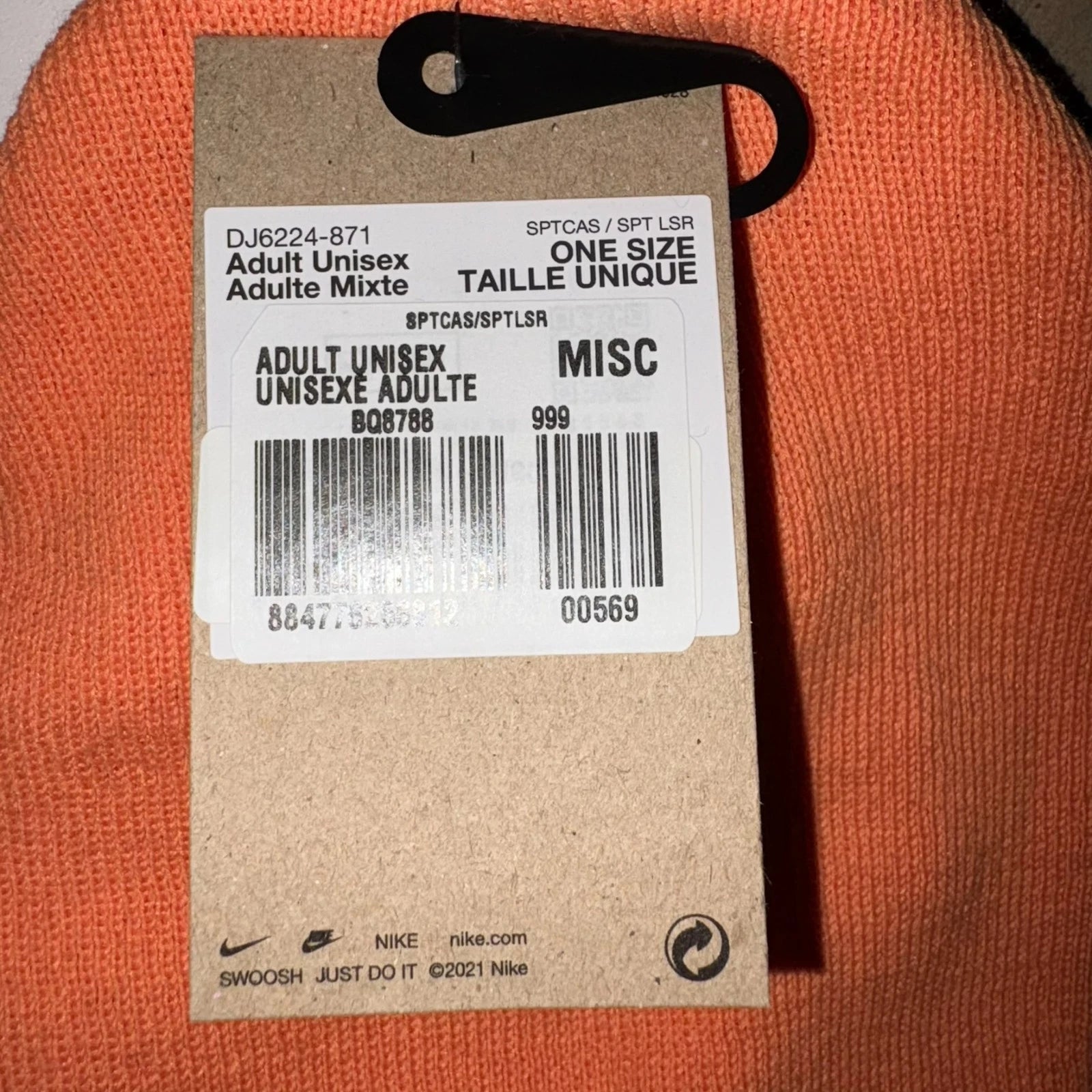 NIKE Unisex Beanie DJ6224-871 Einheitsgröße Etikett
