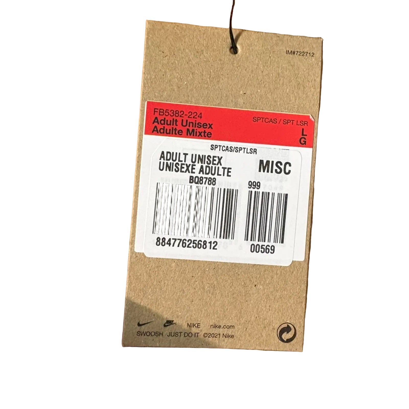 NIKE Unisex Fischerhüte FB5382-224 L Etikett