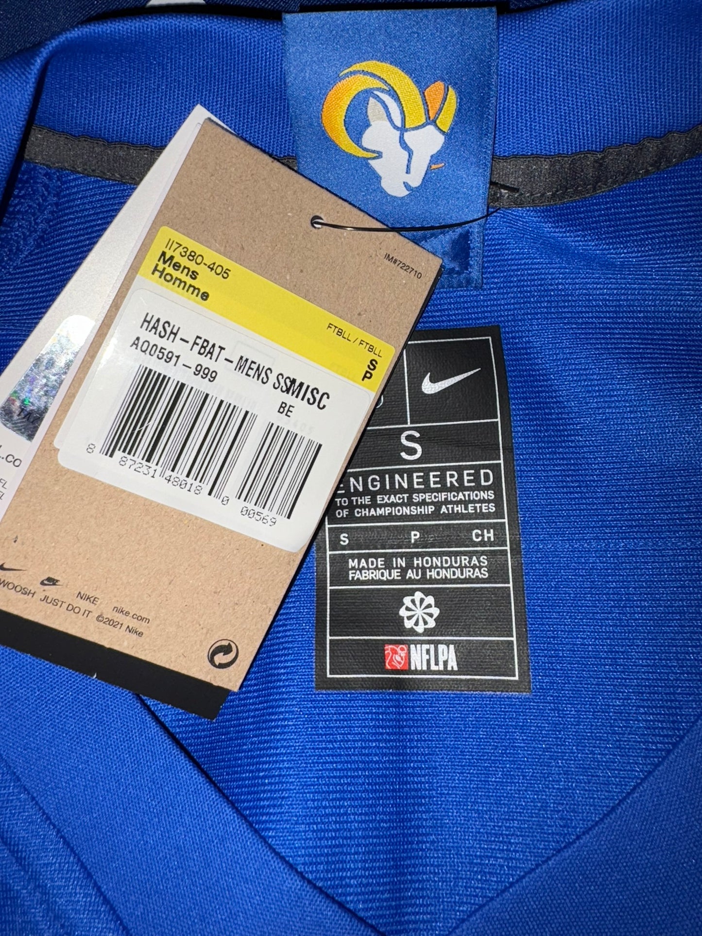 NIKE Herren Football Trikot II7380-405 S Etikett