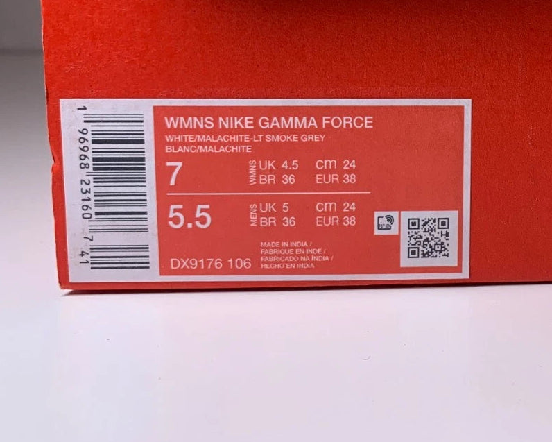 NIKE Gamma Force Malachite Damen Sneaker DX9176-106 - mit Box OHNE Deckel