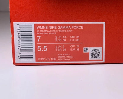 NIKE Gamma Force Malachite Damen Sneaker DX9176-106 - mit Box OHNE Deckel