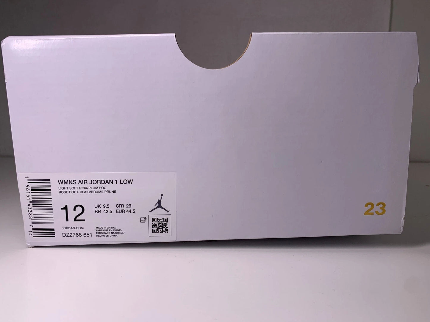 Jordan 1 Low "Plum Fog" Damen Sneaker DZ2768-651 - mit Box OHNE Deckel