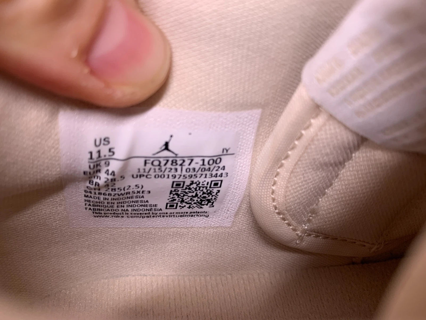 Jordan Legacy 312 Low Weiß Archaeo Braun Sneaker FQ7827-100 - mit Box OHNE Deckel