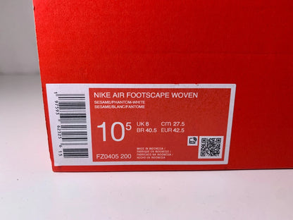 NIKE Air Footscape Woven Sesame Sneaker FZ0405-200 - mit Box OHNE Deckel